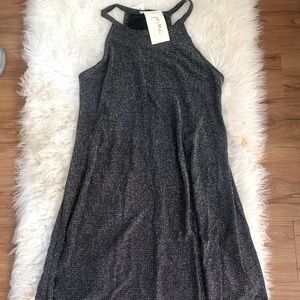 High Neck Sparkly Dress